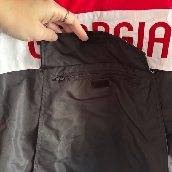 Franchise Club Georgia Bulldogs Red Anorak Half-Zip Pullover Jacket Medium - Picture 5 of 6